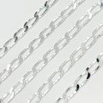 Load image into Gallery viewer, Sterling Silver Flat Paperclip Chain