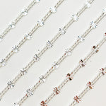 Load image into Gallery viewer, Sterling Silver Curb Chain with Textured Disc Link