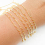 Load image into Gallery viewer, 14K Solid Gold Smooth Curb Chain