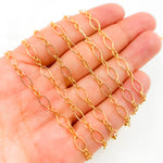 Load image into Gallery viewer, 14K Gold Filled Long & Short Oval Link Chain