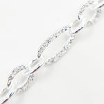 Load image into Gallery viewer, Sterling Silver Textured Long and Short Link Chain