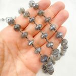 Load image into Gallery viewer, Coated Moonstone Wire Wrap Chain.