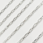 Load image into Gallery viewer, Sterling Silver Box Diamond Cut Link Chain