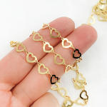 Load image into Gallery viewer, Gold Plated 925 Sterling Silver Heart Chain