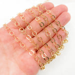 Load image into Gallery viewer, 14K Gold Filled Flat Round Link Chain