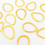 Load image into Gallery viewer, TD1GP. 20MM Gold-plated Sterling Silver Brushed Drop Connector