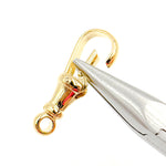 Load image into Gallery viewer, 28MM Gold-plated Sterling Silver Swivel Clasp