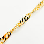 Load image into Gallery viewer, 14K Solid Yellow Gold Wheat Bracelet