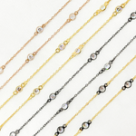 Load image into Gallery viewer, Cubic Zirconia Round Shape Connected Chain