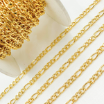 Load image into Gallery viewer, Gold Plated 925 Sterling Silver Gold Plated Figaro Chain.