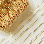 Load image into Gallery viewer, Yellow Gold Filled Smooth Paperclip Link Chain