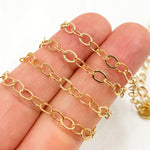 Load image into Gallery viewer, 14k Gold Filled Flat Round Link Chain