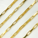 Load image into Gallery viewer, Gold Plated 925 Sterling Silver Flat Box Chain