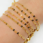 Load image into Gallery viewer, Gold Plated Sterling Silver Flat Marina Link Chain