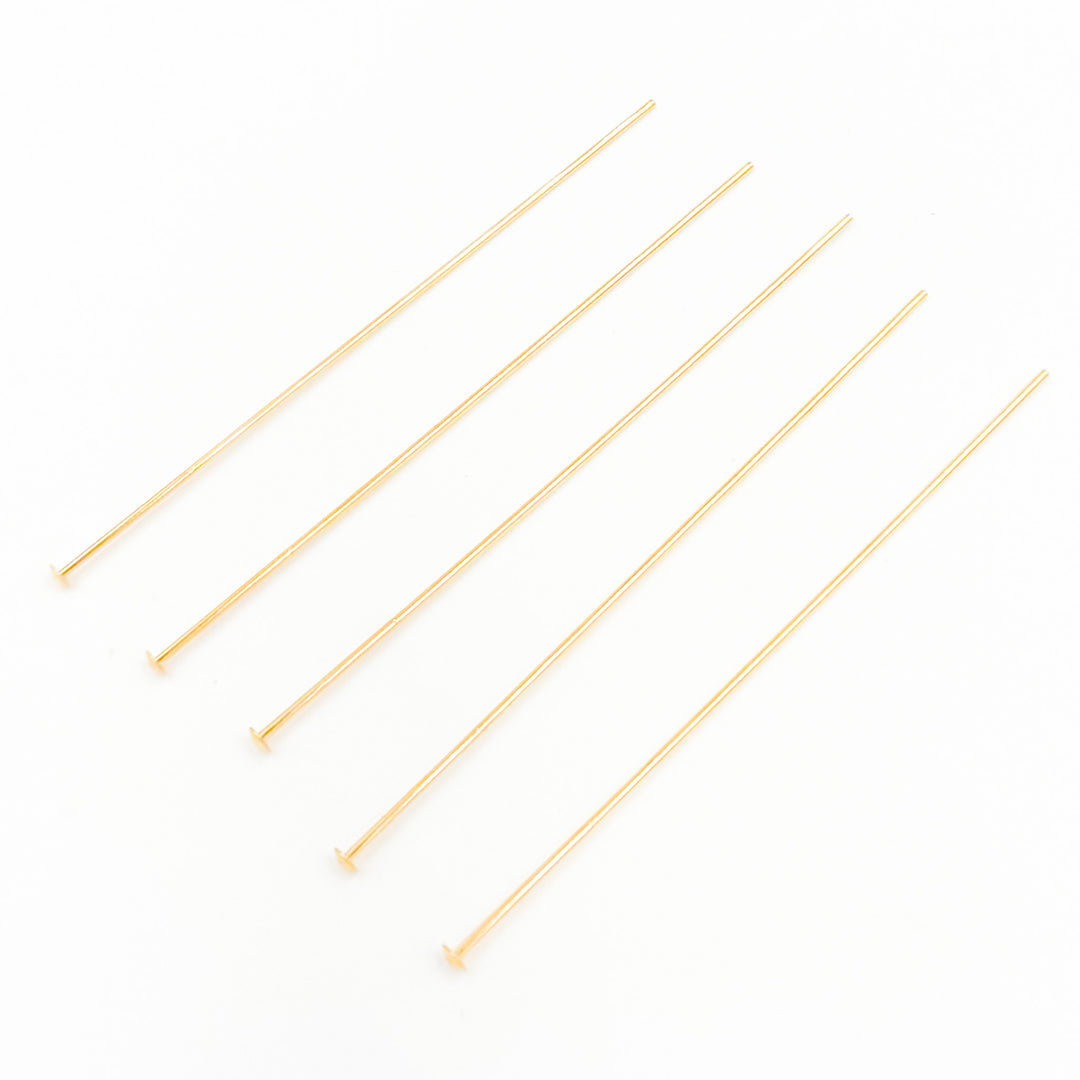 Gauge Gold-filled Flat 2 Inch Headpin