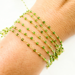 Load image into Gallery viewer, Chrome Diopside Wire Wrap Chain