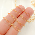 Load image into Gallery viewer, Gold Filled Twisted Oval Chain Bulk