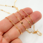 Load image into Gallery viewer, 14k Gold Filled Paperclip and Diamond Cut Marina Link Chain