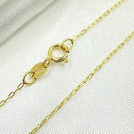 Load image into Gallery viewer, 14k Solid Yellow Gold Smooth Cable Link Chain