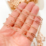 Load image into Gallery viewer, Rose Gold Plated Paperclip Chain