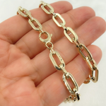 Load image into Gallery viewer, 14K Yellow Hollow Gold Flat Paperclip Chain