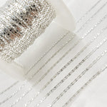 Load image into Gallery viewer, Sterling Silver Flat Marina Chain