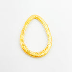 Load image into Gallery viewer, Gold-plated Sterling Silver Brushed Drop Connector