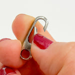 Load image into Gallery viewer, Oxidized Sterling Silver Oval Clasp