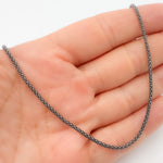 Load image into Gallery viewer, PC180BR. Black Rhodium Sterling Silver Popcorn Necklace