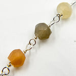 Load image into Gallery viewer, Multi Moonstone Sterling Silver Wire Chain