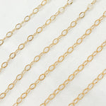 Load image into Gallery viewer, 14K Gold Filled Hammered Oval Chain Link