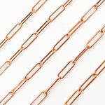 Load image into Gallery viewer, Rose Gold Plated Paperclip Chain