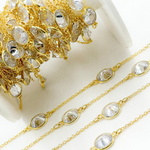 Load image into Gallery viewer, Cubic Zirconia Oval Shape Connected Chain