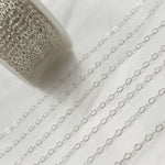 Load image into Gallery viewer, Sterling Silver Flat Cable Chain