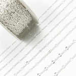 Load image into Gallery viewer, V304SS. Sterling Silver Cable and Diamond Cut Marina Link Chain