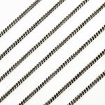 Load image into Gallery viewer, Oxidized Sterling Silver Curb Chain