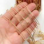 Load image into Gallery viewer, Gold Filled Smooth Paperclip Link Chain