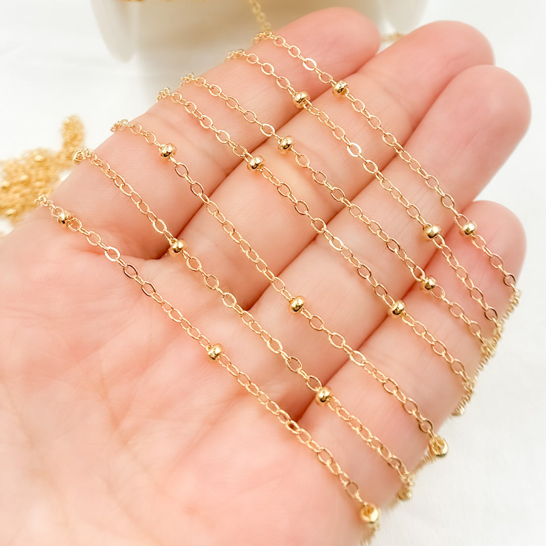 14K Gold Filled Ball Satellite Chain