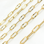 Load image into Gallery viewer, Gold Plated Sterling Silver Textured Paperclip Chain