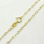 Load image into Gallery viewer, 14k Solid Gold Diamond Cut Oval Link Chain