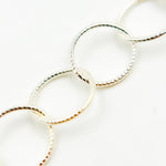 Load image into Gallery viewer, Sterling Silver Twisted Round Link Chain