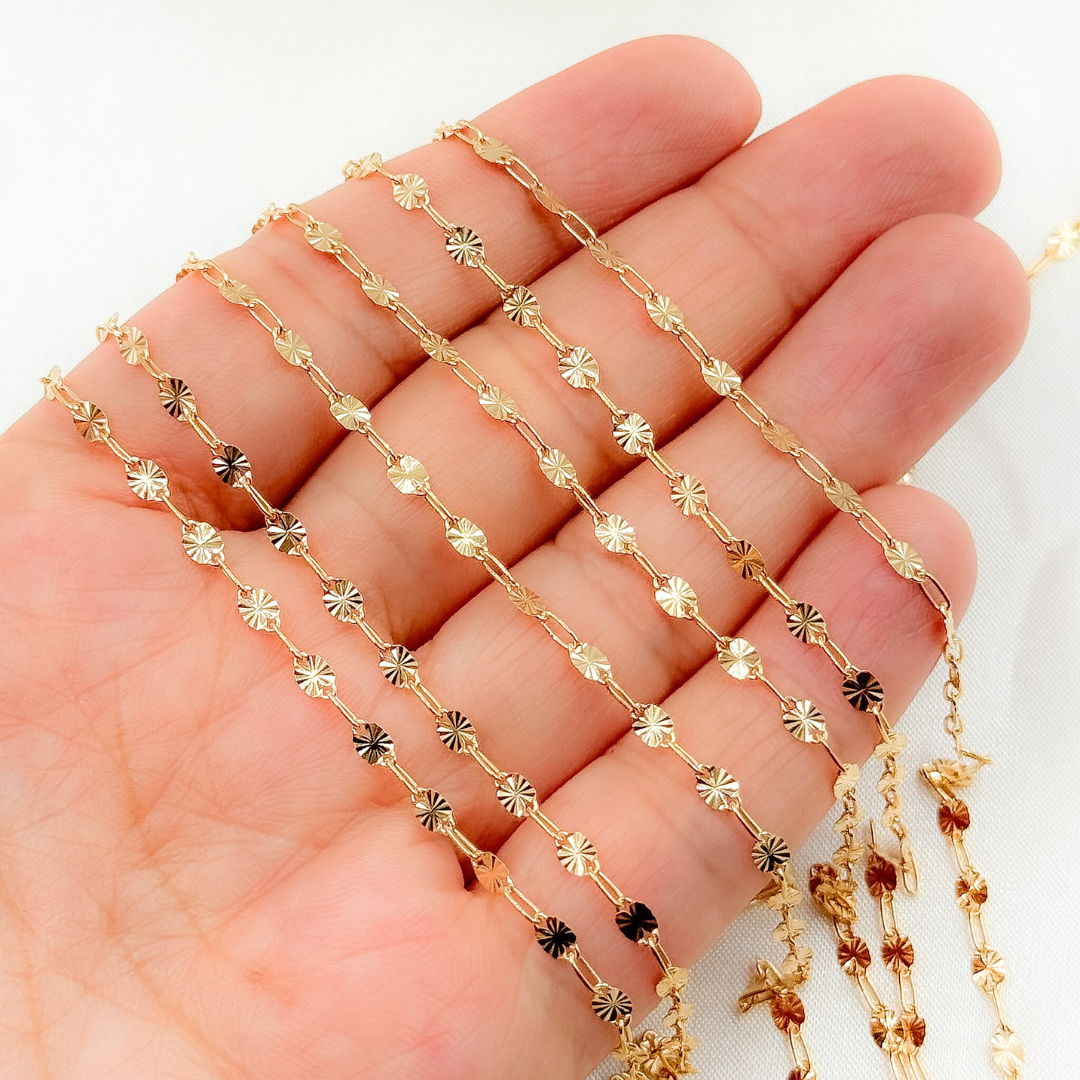 14k Gold Filled Marina and Cable Link Chain