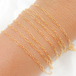 Load image into Gallery viewer, 14K Gold Filled Long & Short Link Chain