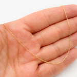 Load image into Gallery viewer, 14K Solid Gold Diamond Cut Ball Chain