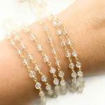 Load image into Gallery viewer, Crystal Gold Plated 925 Sterling Silver Wire Chain