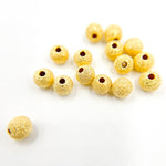 Load image into Gallery viewer, 5MM Gold Plated Sterling Silver Laser Cut Beads