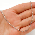 Load image into Gallery viewer, Sterling Silver Ball and Cube Necklace