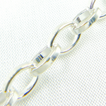 Load image into Gallery viewer, Sterling Silver Flat Oval Link Chain