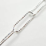 Load image into Gallery viewer, Sterling Silver Diamond Cut Paperclip Chain