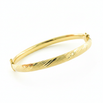 Load image into Gallery viewer, Bangle21. 14K Solid Gold Matte Textured Bangle